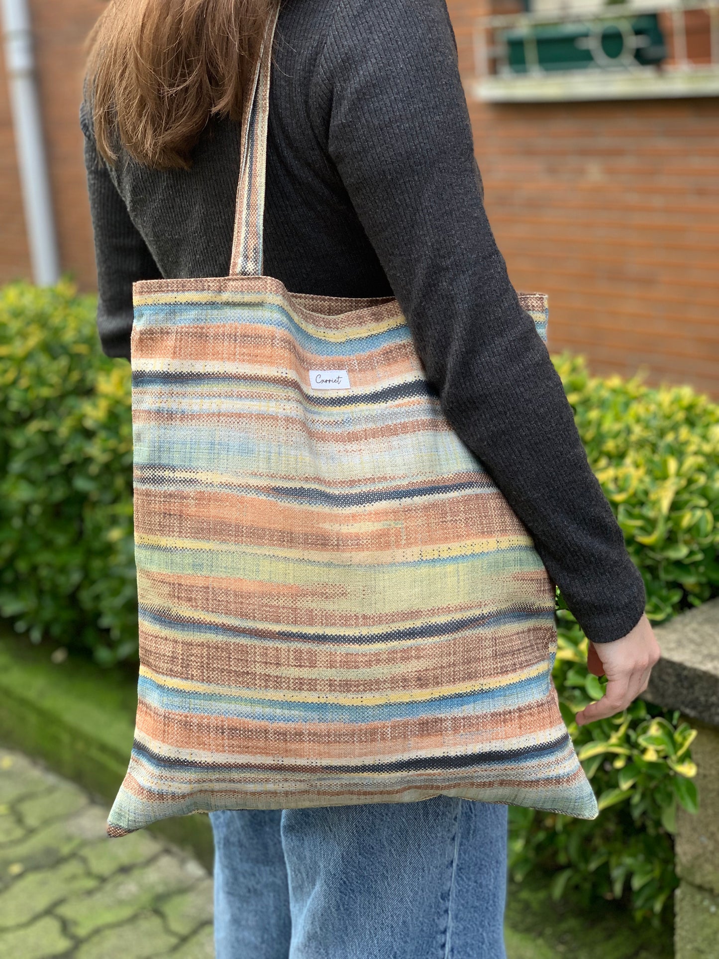 Bolsa Tote rayas horizontales