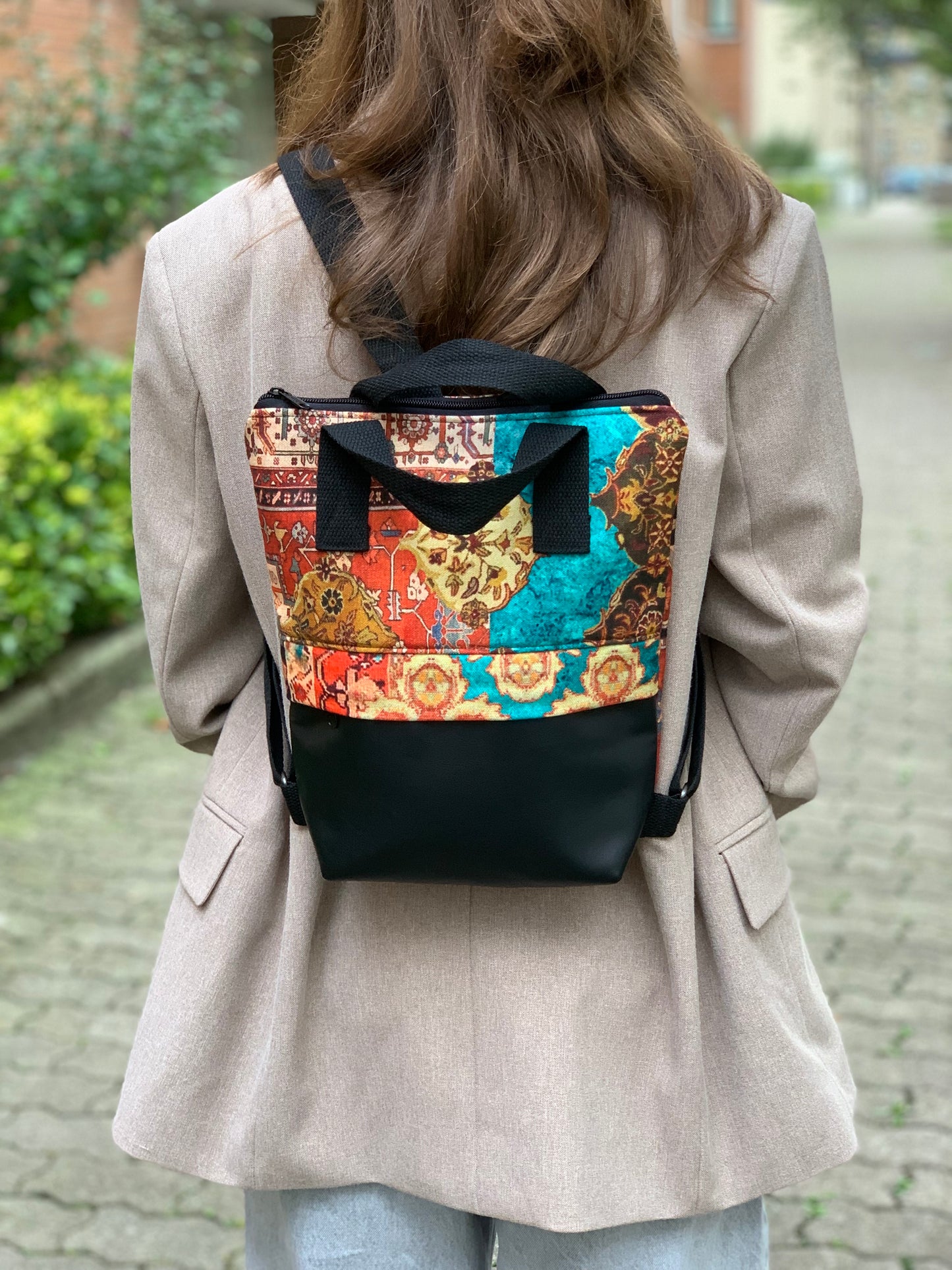 Mochila mini estampado