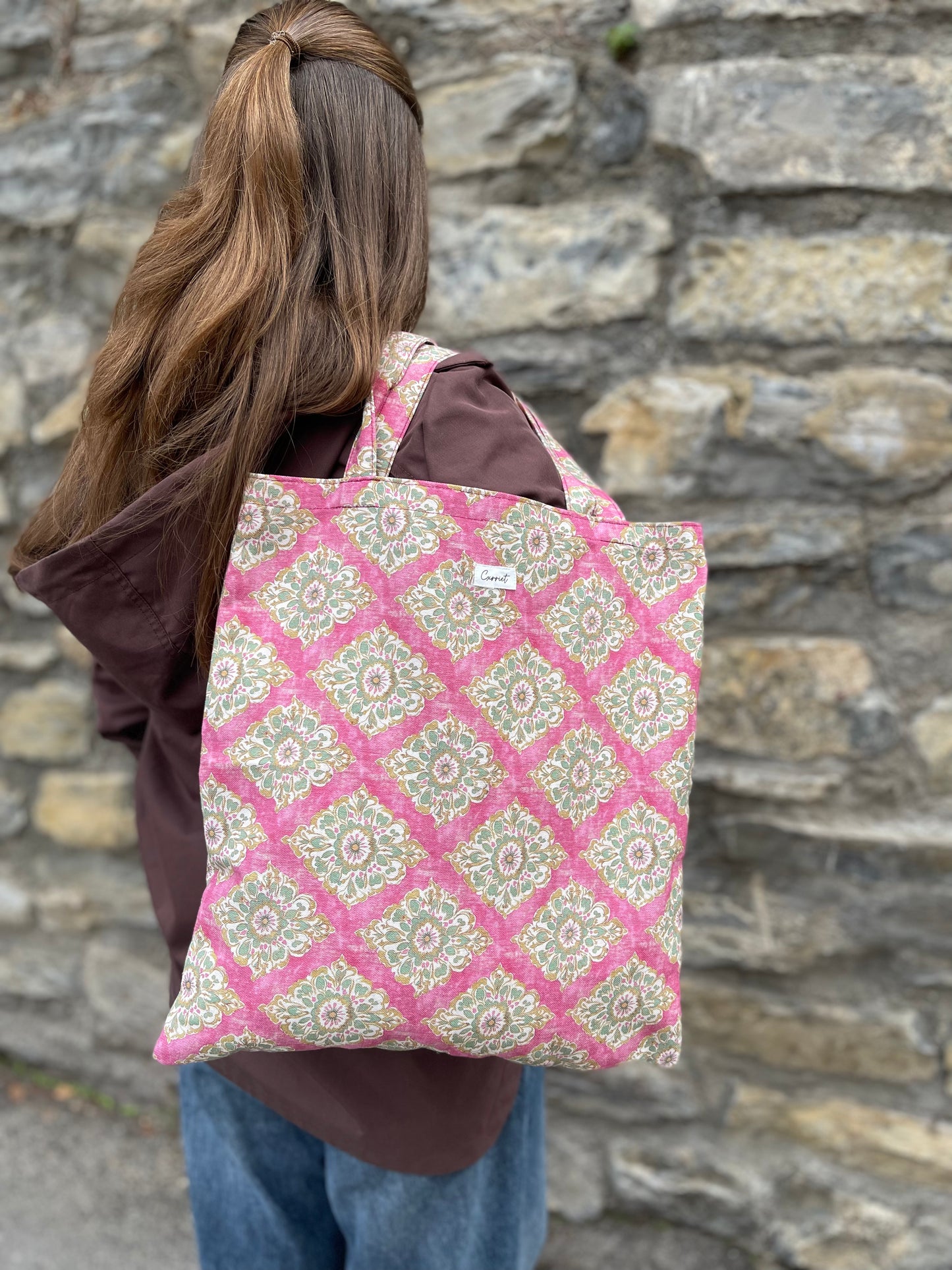 Bolsa Estampado rosa
