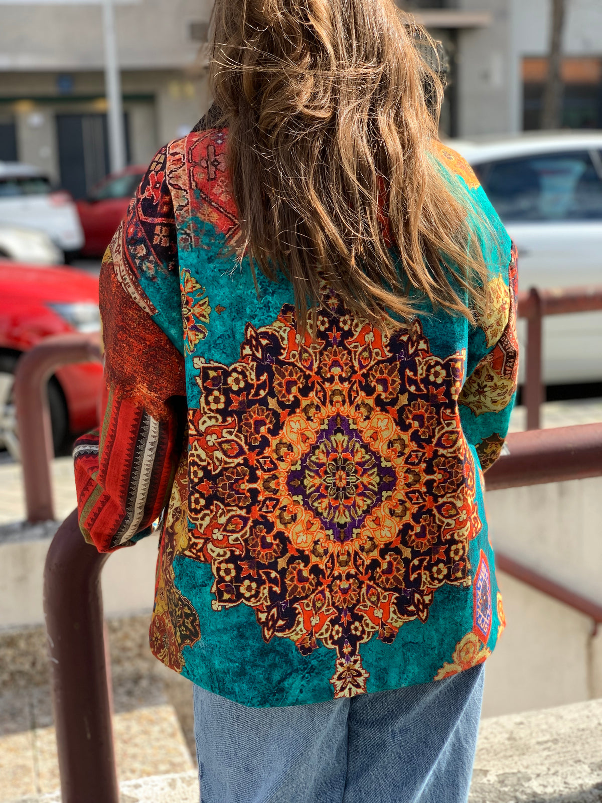 Chaqueta Worker estampada