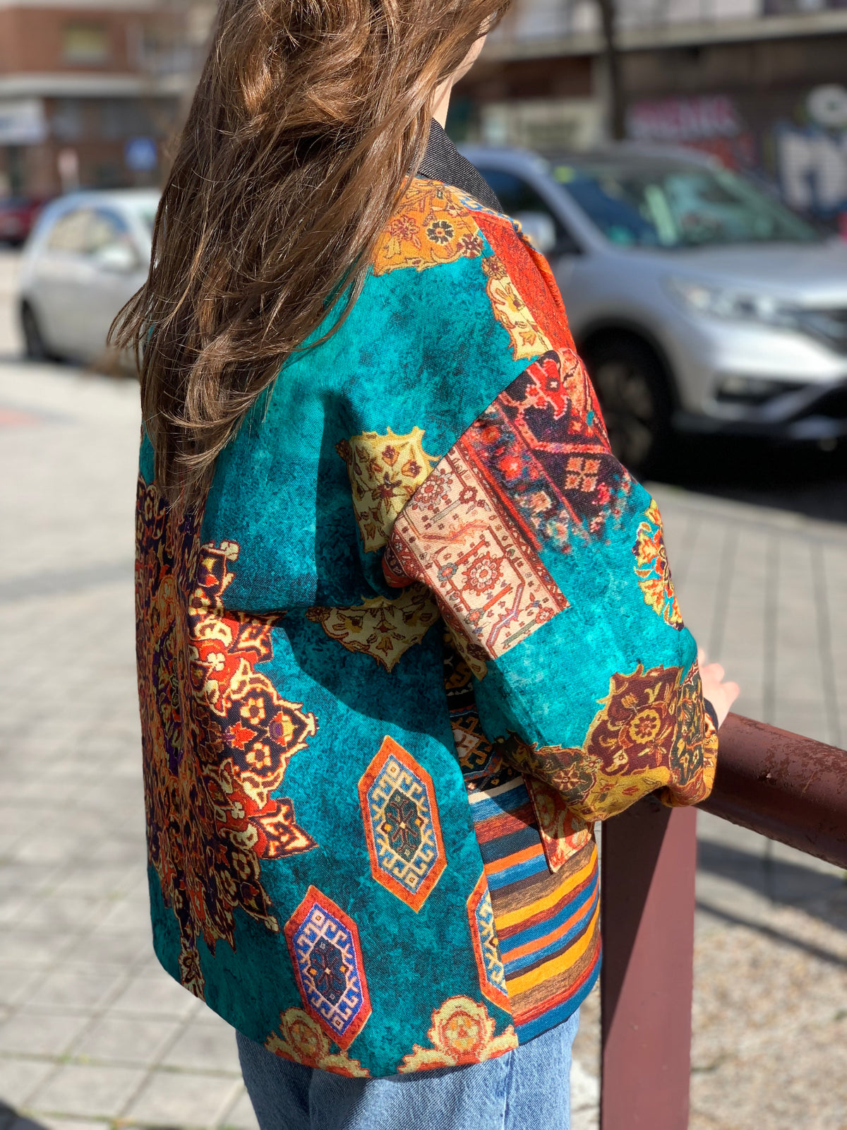 Chaqueta Worker estampada