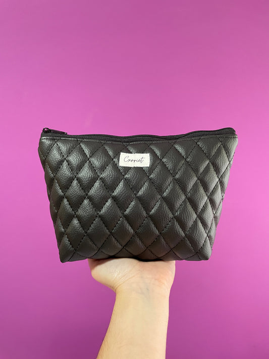 Neceser mini polipiel negro
