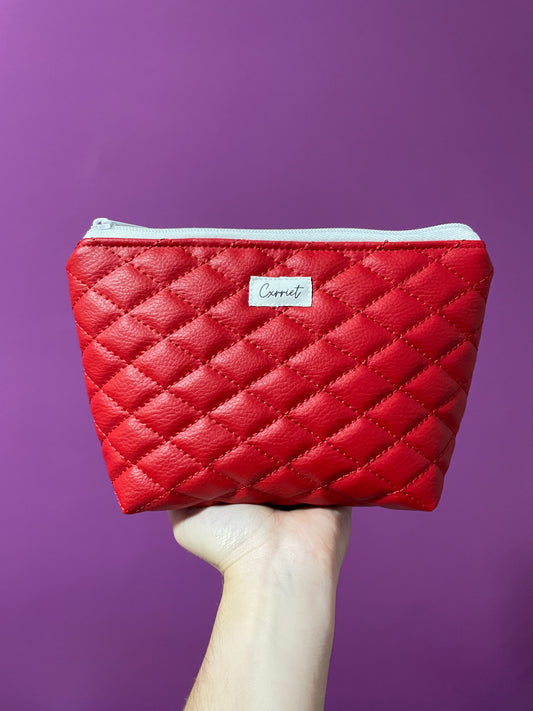Neceser mini polipiel rojo
